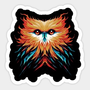 Owls untitled full color Sticker